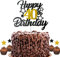 Dargds Tortendeko 40 Geburtstag Mann Frau,Happy 40th Birthday Tortendeko Sterne Gold mit Schwarzes,40th Sterne Kuchendeko Cake Topper Tortenaufsätze für 40 Geburstagstorte Deko Jungen Mädchen