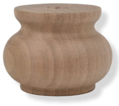 Holzando Holzfüße für Möbel aus Nussbaum ø75 - naturbelassenes Holz - ideal für Restauration & Reparatur - Möbelfüße Holz in Verschiedene Größen & Materialien erhältlich