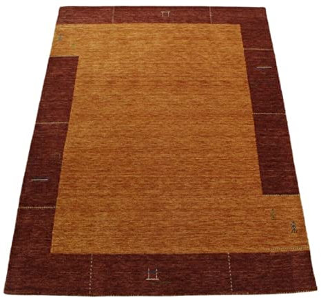 Orange Gold 100% Wolle Gabbeh Loom Teppich 175X240 cm Handgewebt WR125