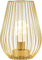 TRIROCKS Lampada da Tavolo a Batteria 21 cm Alta, Lanterna in Metallo a Forma di Gabbia senza Fili con Luci Calde a Led per Soggiorno, Patio, Matrimonio, Giardino (Oro)