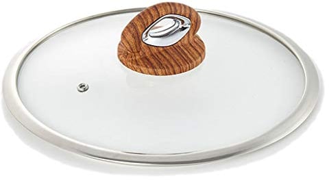 EXENXA Couvercles de casseroles Couvercle de Casserole de Rechange Couvercle de Casserole en Verre Transparent pour s'adapter à Toutes Les sauces et couvercles de casseroles de Rechange (22 cm)