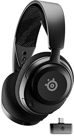 SteelSeries Arctis Nova 4 Wireless Multi-Platform Gaming Headset — 360° Spatial Audio— 2.4GHz High-Speed Wireless — 36 Hr Battery — USB-C — ClearCast Gen 2 Mic — PlayStation, PC, Switch, Meta Quest 2