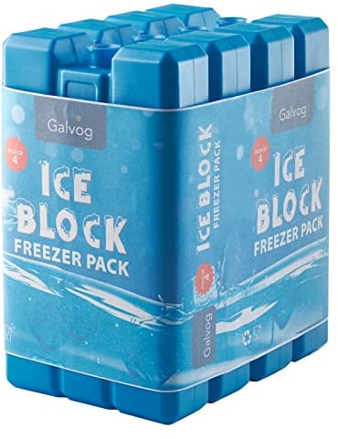 Galvog® Freezer Blocks Ice Packs 400mlx4 for Lunch Box | Long Lasting Reusable Ice Blocks For Cool Bags Lunch Boxes Coolers – Your Travel Camping Picnic Companion