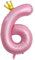 ASTARON Luftballon 6 Rosa Zahl 6 Ballon 40 Zoll Zahlenballon für Geburtstag Party Dekorationen, 6. Geburtstag Ballons mit Krone für Mädchen Geburtstag Party Dekoration Jahrestag Dekorationen