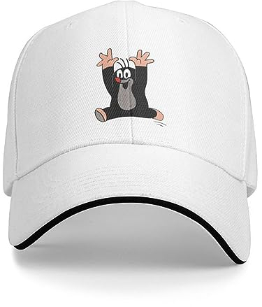 Baseballkappe Punk Unisex Maulwurf Laufen Baseballkappe Erwachsene Karikatur Verstellbar Vater Hut Frauen Männer Sport Geburtstag Geschenk Weihnachten