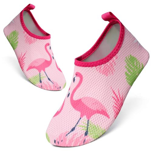 Escarpines Niño Niña Zapatillas de Agua Playa, Secado Rápido Calcetines Piscina Niño Agua Zapatos Escarpines para Bebe, Calzado Descalzo de Surf Buceo Natación 22-33EU