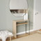 URBNLIVING 80cm Wooden & Steel Console Display Table Living Room Hallway with Storage Shelf