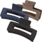 2 Pieces Hair Claw Clips Strong Hold Rectangle Hair Clip Matte Solid Color Hair Jaw Clamp Non-Slip Catch Hair Clips
