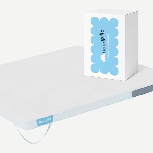 Cloudpillo Original Matratzen Topper - Cool Touch Technologie - 180 x 200 cm - Anpassbarer Memory Foam für Alle Schlafstile - 7 cm Dicke - Anti-Rutsch - Waschbarer Bezug - Kühlende Matratzentopper