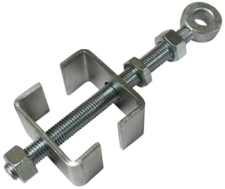 Adjustable Bottom Gate Fitting for 19MM Pin (250MM Galvanised Heavy Duty Hinge Eyebolt)