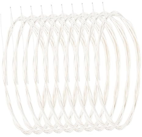 ULDIGI 10 Stück Saiten Zubehör für Saiteninstrumente Oud strings Replacement strings Lyre strings werkzeug zum bespannen von gitarren Oud-Teile Oud-Zubehör Instrumententeile Nylon Weiß