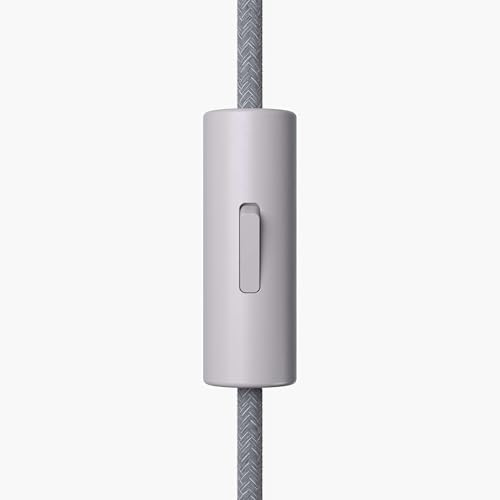 3x Stück - Lightstock Tasteful Switch, Zylindrischer Schalter, 1-pol., mit Erdungsklemme, Taupe