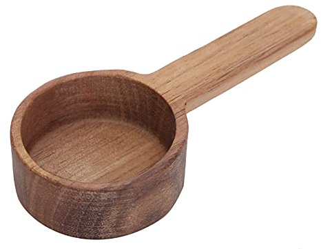 Cuillère à Mesurer en Bois, Cuillère à café en Bois, Outil de Mesure de Cuillère à Soupe pour Grains de café, Lait en Poudre, thé (Manche court 8G)
