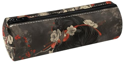 EJFICAHG Stiftetasche Geisha Spielt Die Geige Federmäppchen Schreibwarenetui Stifteetui Kosmetiktasche Kosmetiktasche Kosmetiktasche