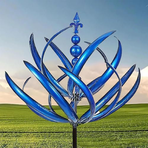 Wind Spinner Rotator, Rotating Windmill Sculpture, Metal Wind Spinners With Stake, Garden Decor Wind Spinner For Outside Garden Patio Yard
