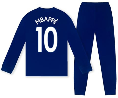 Real Madrid Boys Long Pyjamas Mbappe 10 Reflex Blue - Age 13-14 Years