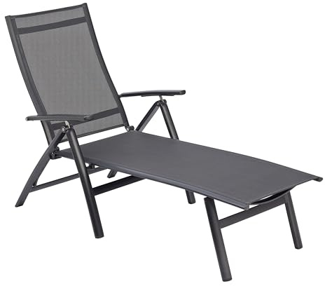 KETTLER | Legato | Klappliege | anthrazit/anthrazit | Aluminium/Outdoorgewebe