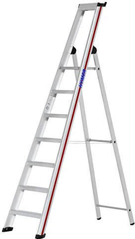 HYMER Stufenstehleiter mit Plattform SC60, einseitig begehbar, 7 Stufen, 602607