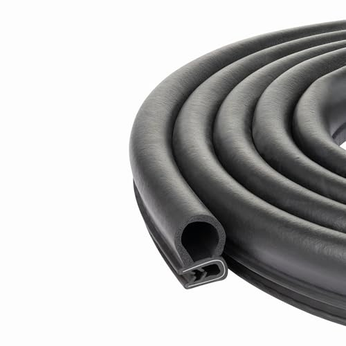 Trim Door Rubber Seal Large Bulb 18mm Bulb Diameter X 6mm Grip Range X 14mm U Height (6 Meter)