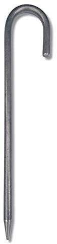 6x Heavy Duty Steel Ground Stakes - Tent Pegs - 10mm x 300mm (3/8 x 12)