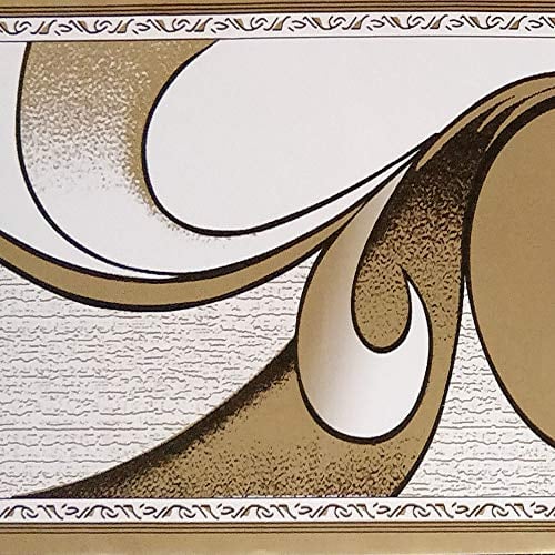 Dundee Deco BD3221 - Rollo de papel tapiz con diseño retro abstracto de rollos marrones, rollo de 33 pies x 4 pulgadas (10 m x 10 cm), autoadhesivo