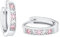 Amor Creolen 925 Sterling Silber Mädchen Kinder Ohrschmuck, mit Zirkonia synth., 1,2 cm, Silber, Kommt in Schmuck Geschenk Box, 9257041