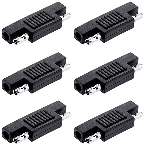 Greluma 6 STK Solar-SAE-Polaritäts-Umkehradapter-Steckverbinder für SAE-zu-SAE-Schnellkupplungs-Verlängerungskabel, Solarpanel-Batterieladegerät und Wartung