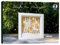 Ursus 21510001F - Shadow Boxes Winterwald, ca. 19 x 19 x 4 cm, Bastelset mit 3 Blatt Bastelkarton, 3D-Stern Effektfolie, LED Mikro Lichterkette, Klebeband, inklusive Bastelanleitung, weiß