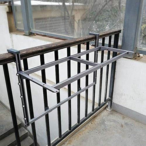 LDGF Balkontisch Klapppflanzenständer Regale 120 * 37cm Balkon hängend Tischgestell Schwimmdock, Klappwandwerkbank 90 Grad Folding Brackets Einstellbare Höhe (Farbe: 120 * 37cm) (Color : 120 * 37cm)