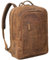 STILORD 'Erikson' Rucksack Leder XL Laptoprucksack 15 16 17 Zoll Business Backpack Großer Lederrucksack Vintage mit Trolley-Aufstecksystem und Anti Diebstahl Fach, Farbe:tan - dunkelbraun