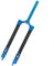 HSQMA Forcella Rigida MTB 24/26/27,5/29 Pollici Bicicletta da Montagna in Carbonio Forcella 1-1/8 Senza Filettatura Freno A Disco Forcella Anteriore Sgancio Rapido 9mm (Color : Blue, Size : 27.5inch)