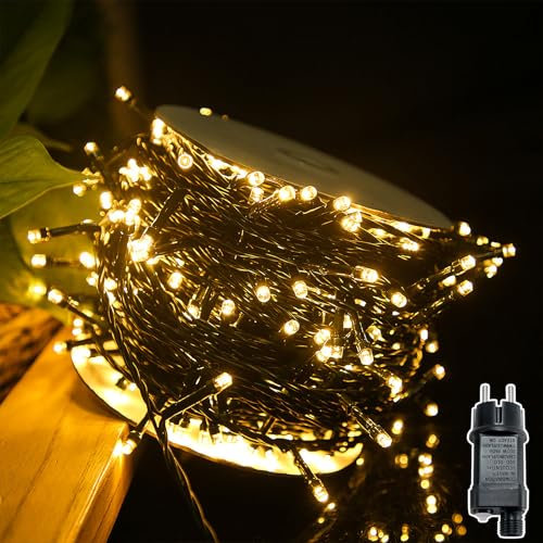 NAIZY LED Lichterkette 80m 800LEDs Lichtervorhang mit 8 Leuchtmodi Lichterketten Außen Innen IP44 Wasserdicht Weihnachtsbeleuchtung für Weihnachtsdeko Hochzeit Party, Warmweiß