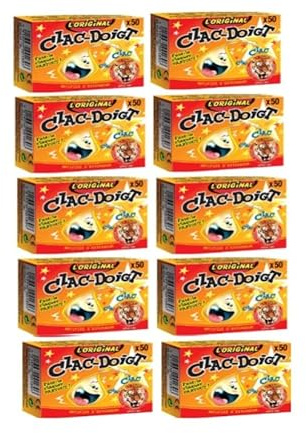 Maelsa® Boite de 50 petits Clacs Doigts Claque Doigt Pétard Fête sans flamme ni mèche- catégorie F1 896 - Choisissez votre nombre de boîtes ! (10 Boites)