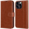 OCASE iPhone 15 Pro Hülle Handyhülle [Premium PU Leder] [Kartenfach] [Standfunktion] RFID Schutzhülle Klapphülle Handytasche Lederhülle Kompatibel für iPhone 15 Pro Braun