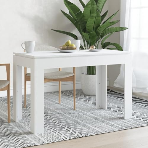 BaraSh Mesa de Comedor de Madera contrachapada Blanco 120x60x76 cm Mesa Cocina Extensible Muebles Comedor Mesa Comedor pequeña mesas de Cocina