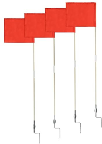 SAWHOX Soccer Corner Flags Set of 4, 67-Inch Portable Football Field Corner Flags for Soccer Rugby Field Hockey