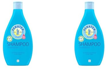 PENATEN Shampoo (400 ml), besonders sanftes Baby Shampoo, für babyweiches und leicht kämmbares Haar, so mild wie pures Wasser zu den Augen, in recycelbarer Verpackung (Packung mit 2)