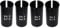 Pirhosigma Set of 4 Sizes Bike Seat Post Adapter Shim Seat Post Adapter Bicycle Seat Tube Conversion Sleeve 25.4mm to 27.2/28.6/30.9/31.6mm 60mm Length Aluminum Alloy for Road Mountain Bike MTB
