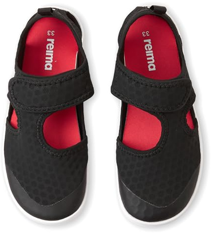 Reima - Rantaan Barfuß Sandalen für Kinder - Leichte, atmungsaktive Kinder Sandalen mit flexibler Sohle, viel Platz für die Zehen, Klettverschluss, herausnehmbare Einlegesohlen - Black, 31