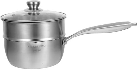 IMIKEYA Kleiner Soßentopf Aus Edelstahl Kleiner Kochtopf Für Herd Und Küche Eintopftopf Zum Garen Von Suppen Pasta Und Reis Topf Mit Gleichmäßiger Wärmeverteilung