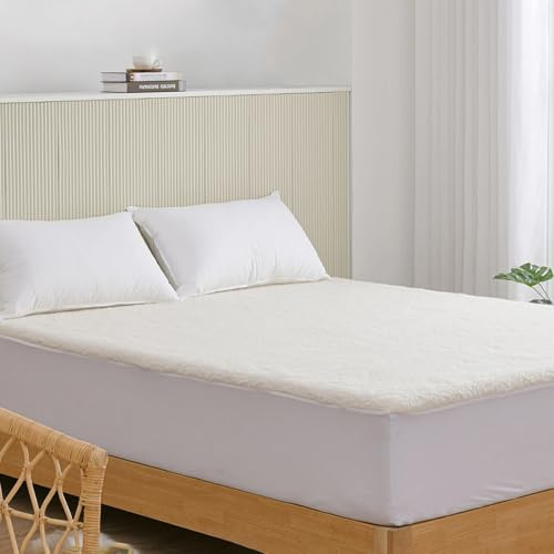 Rohi Thermal Fleece Underblanket Single – Faux Sheepskin 30cm Deep Extra Soft & Comfortable Thermal Mattress Protector with Elastic Corners for Comfort & Warmth - (Single)