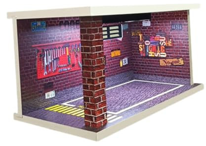 harayaa 1:32 Modellauto Vitrine Und LED Beleuchtung für Sportwagen Modellsammler