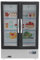 Toyvian Minifrigo Per Camera Da Letto - Accessorio Per Casa Delle Bambole in Scala 1:12 Di Frigorifero in Miniatura Con Doppie Porte