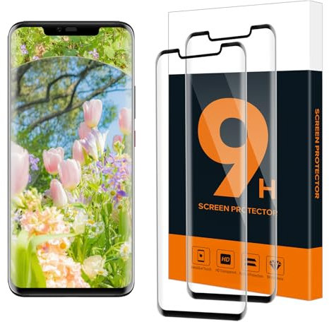 Cable Leader 2 unidades para Huawei Mate 20 Pro Protector de pantalla, 3D Full Screen Antifouling Protector de pantalla, HD transparente, antihuellas y antipolvo, protector de pantalla para Huawei