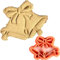 Taglia Biscotti Campanelle di Natale - Tagliabiscotti Festivo 6,4 x 8,2 cm - Stampo 3D in PLA - Idee Regalo Dolci Handmade - Instile3D