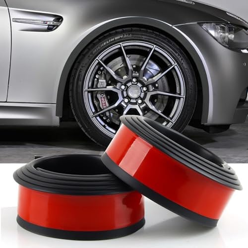 WXRNBN 2 PCS Flare Trim for Dacia Duster 2 2018-2022 2023, Rubber Wheel Arch Protector Car Wheel Arch Trim Car Mudguards Car Tyre Mudguard Protection