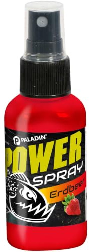 Paladin Power Series Liquid Spray, Köder-Aroma, 50ml, für Natur- & Kunstköder, Starke Haftung, Mehr Bisschancen (Erdbeere)