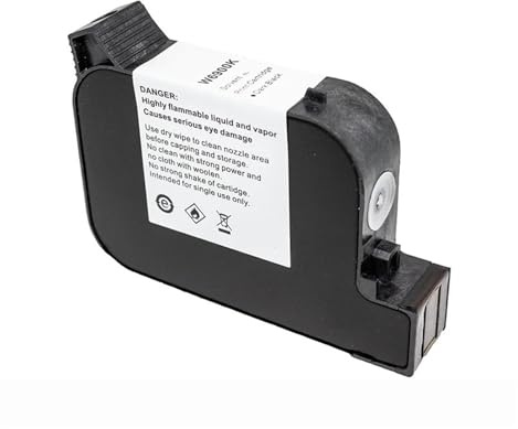 HDXAEW Cartuccia d'inchiostro solvente ecologica ad asciugatura rapida for stampante termica a getto d'inchiostro portatile W6900K 12,7 mm 42 ML for stampante non crittografata per Multisuperficie