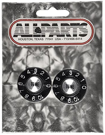 Allparts Witchhat Poti knobs, Tone (2 Pieces), Black, PK-3242-023