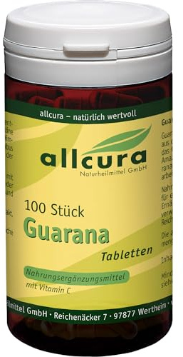 allcura Guarana Tabletten, 100 St. Tabletten